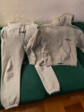 Essentials Light Grey Hoodie & Joggers Set